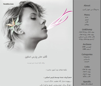 قالب وبلاگ