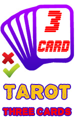 Three-card tarot fortune telling
